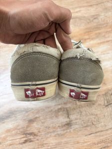 Vans Old Skool Grey distressed Suede Sneakers