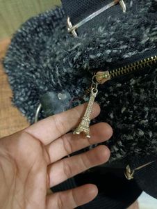 Chic Leopard Print &amp; Textured Shoulder Bag