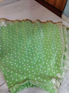 Green Polka Dot chaniya