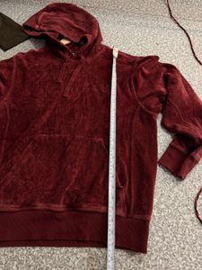 carhartt Maroon Velour Hoodie