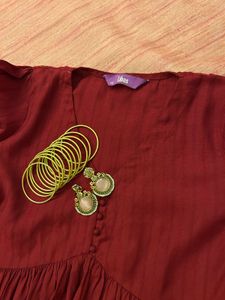 Elegant Red Kurta