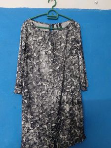 Chic Geometric Print Dress