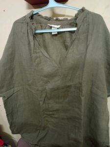 Olive Green Relaxed Fit Tunic