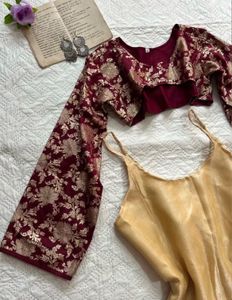 y2k banarsi silk corset 2 in one kurti