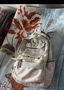 Floral Print Backpack| white cute small bag