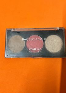 3 In 1 Contour Palette With Compact Powder