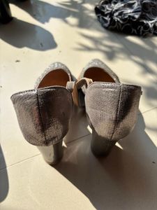 Sparkling Grey Embellished Heels