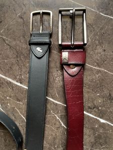 Men's Leather Belt Set