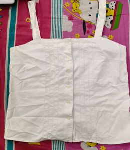 white corset top