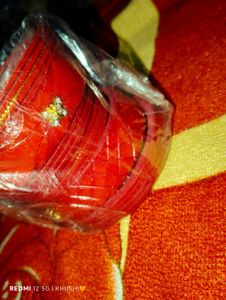 Red Bangles with Embellishments
