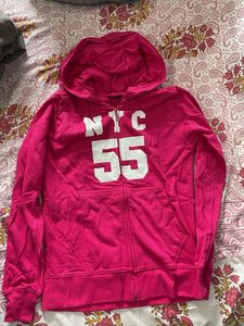 Hot Pink NYC 55 Zip-Up Hoodie