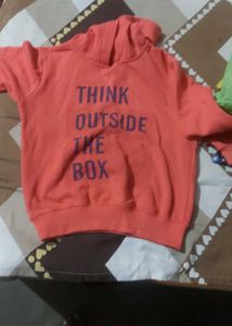 Orange Graphic Hoodie
