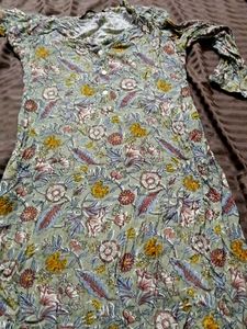 Melange flowered kurta