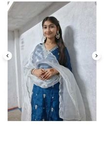 Elegant Teal Kurta Set with Dupatta