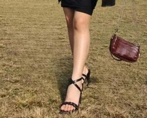 Black Colour Pencil Heel