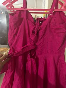 Vibrant Pink Sleeveless Dress