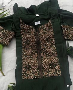Never used Green Embroidered KurtaM to XXL