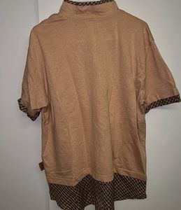 Casual Quarter Zip Tunic Top