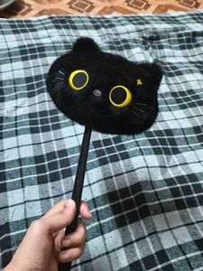 Cute Black Cat Plush massage hammer