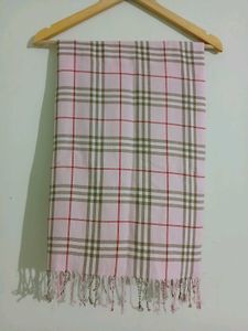 Burberry inspired Pink checked Scarf for Women