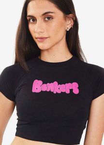Black "Bonkers" Graphic T-Shirt
