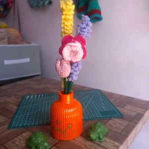 Crochet Bouquet With Pot
