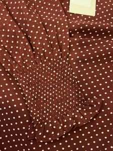 Chic Polka Dot Sheer Blouse