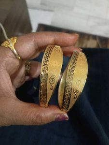 Elegant Gold Tone Bangles