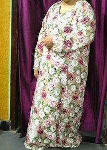 Beautiful Floral Stone Print Dubai Maxi bridal