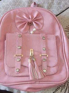 Cute Pink Bow Backpack