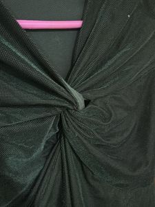 Stylish Green Twist Front Top