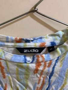Stylish Striped Knot-Front Top
