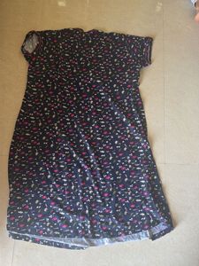 Comfortable Floral Print Nightdress