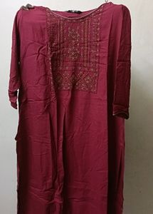 Silk Cotton With Contrast Border