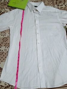Men's Classic White Button-Up Shirt