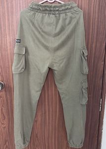 Olive Green Cargo Joggers