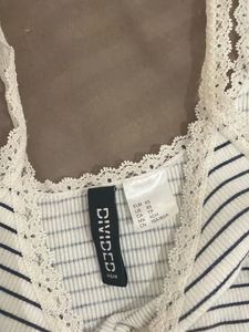 h&amp;m lacy top