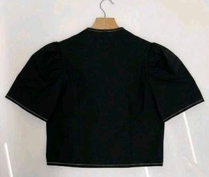 Chic Black Zipper Top 🔴FREE DELIVERY 🔴