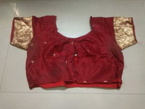 Silk Jari Maroon Blouse