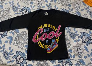 Baby Brand new Black "Just Cool It" Graphic Long S