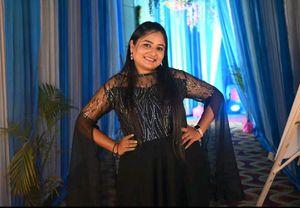 Elegant Black Party Gown