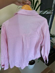 Chic Pink Button-Up Shirt