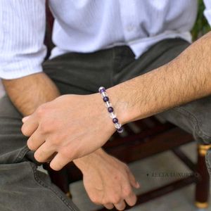 Amethyst &amp; Clear Quartz Bracelet