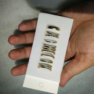 set of 10 anti tarnish rings