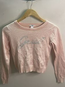 Pink Guess Rhinestone Sweater