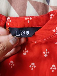 Indya Orange Bandhani Set