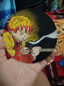 hand painted Anime Character on DVD player