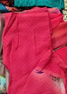 Vibrant Floral Print Saree