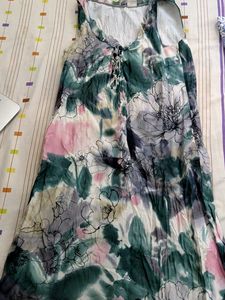 Floral Print Sleeveless Dress