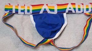 Addicted Jockstrap Rainbow Waistband